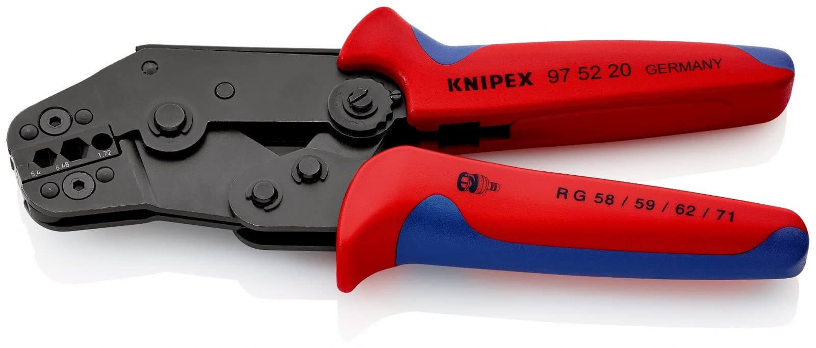 Knipex kratka krimp klešta za COAX, BNC i TNC konektore 97 52 20 - slika 3