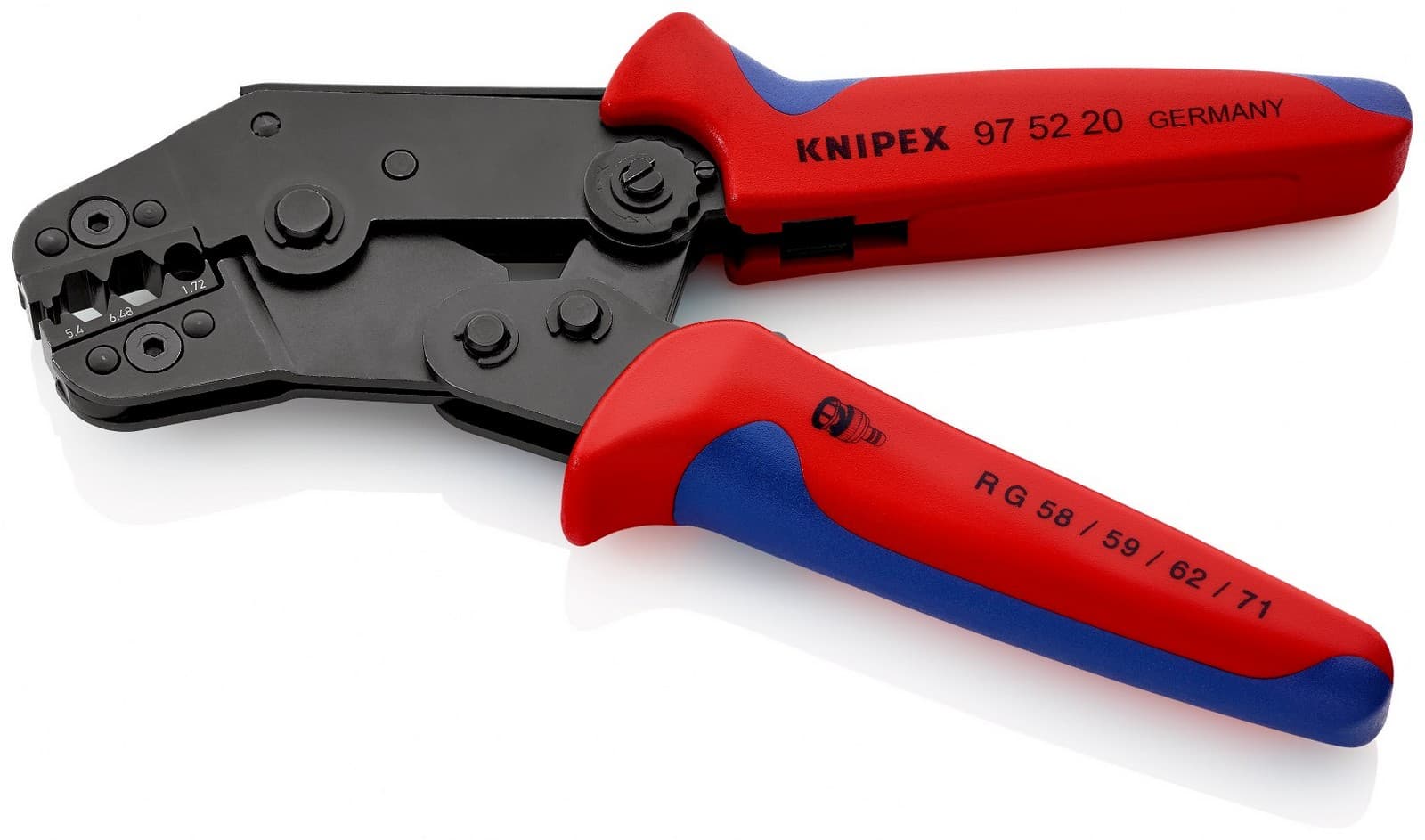 Knipex kratka krimp klešta za COAX, BNC i TNC konektore 97 52 20 - slika 4
