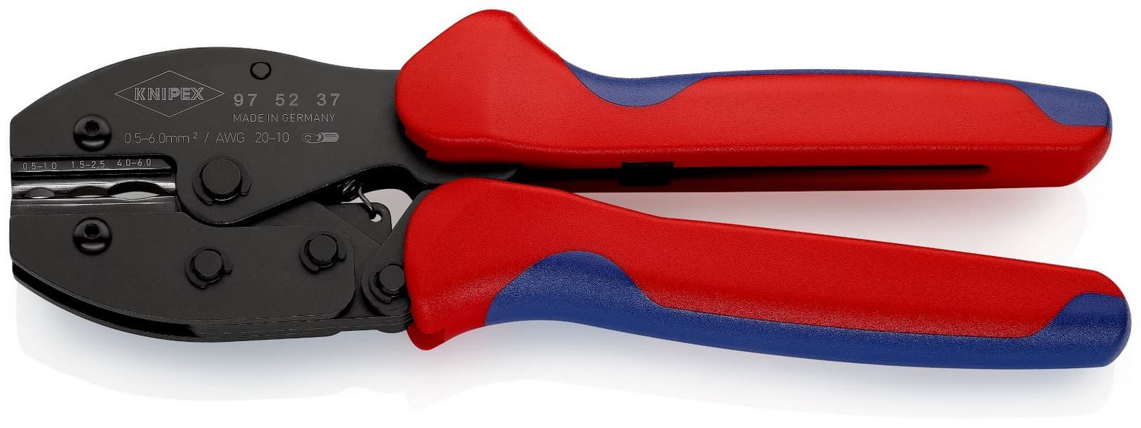 Knipex krimp klešta PreciForce® za termoskupljajuće konektore 0,5-6mm² 97 52 37 - slika 2