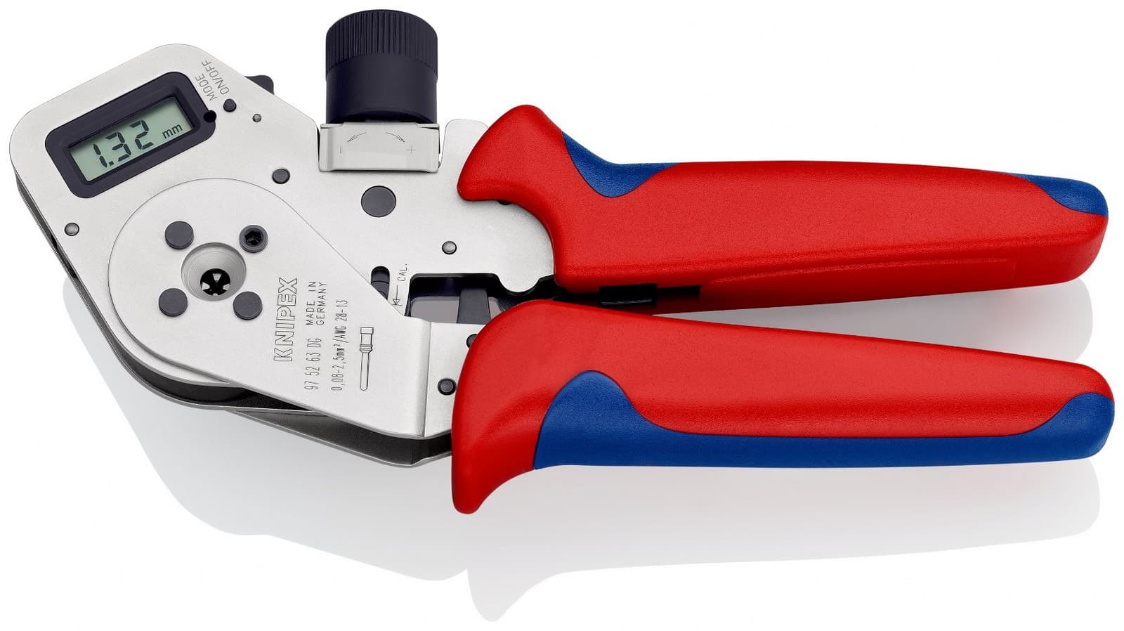 Knipex krimp klešta sa četiri trna za tokarene kontakte, s digitalnim prikazom 195mm 97 52 63 DG - slika 2