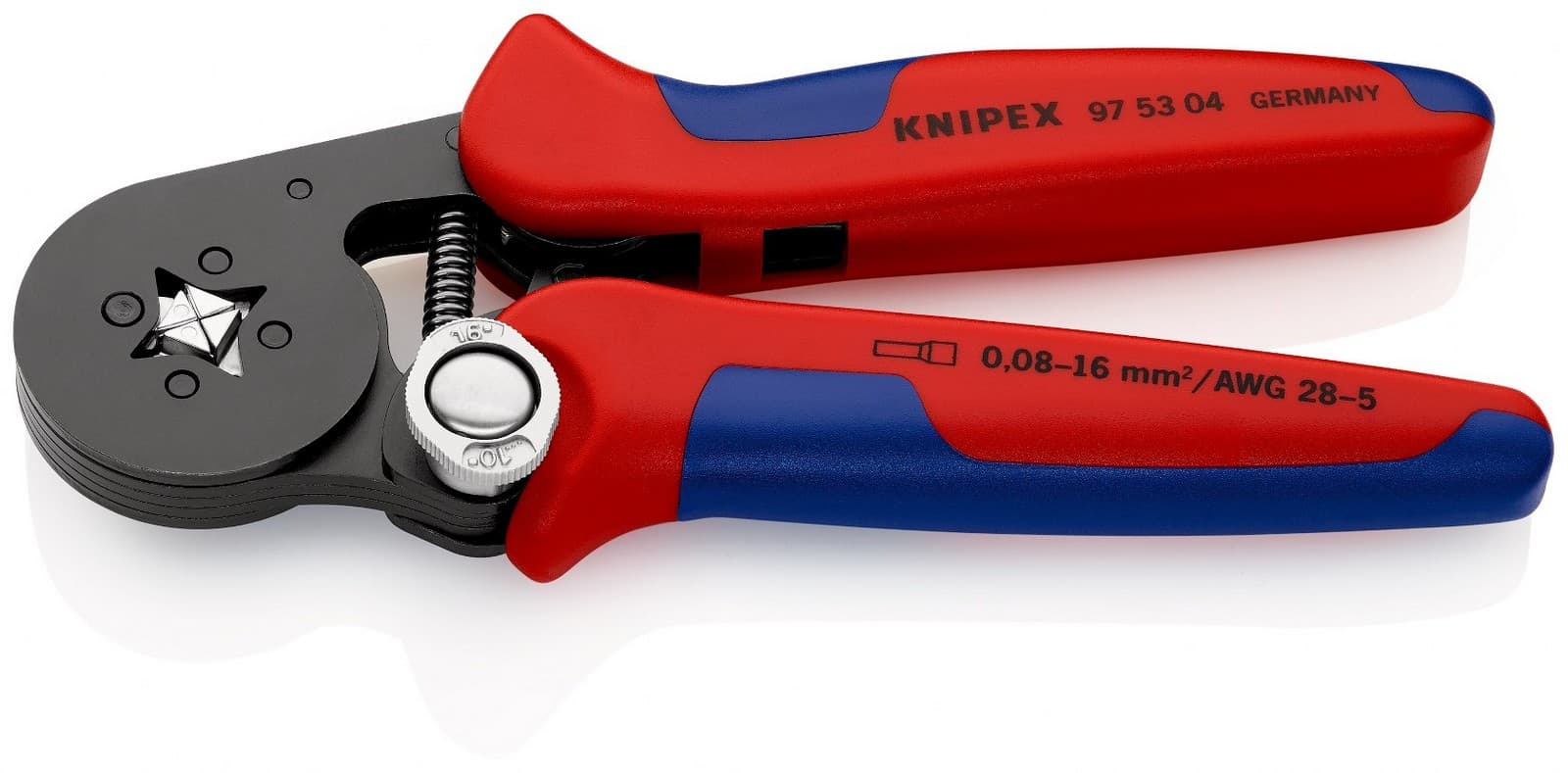 Knipex samopodešavajuća krimp klešta za hilzne 0,08-16mm² 97 53 04 - slika 2