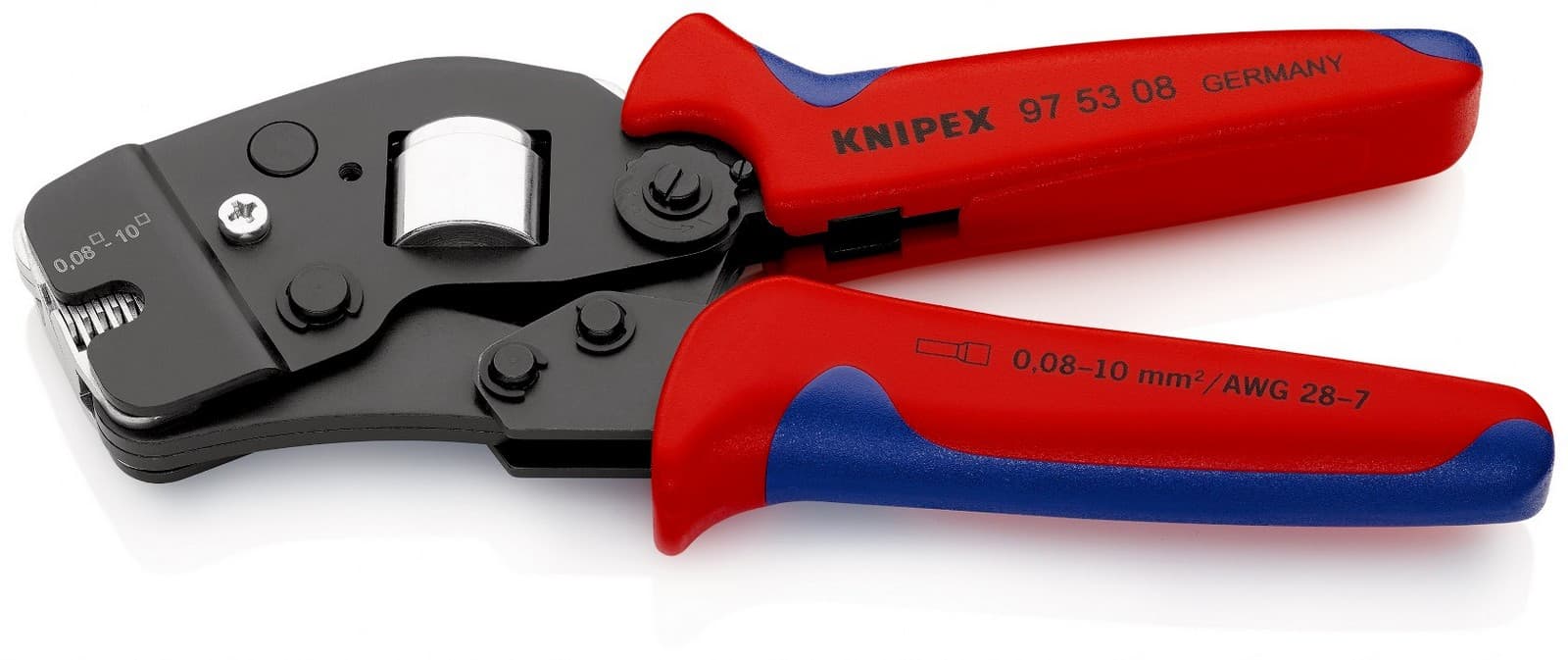 Knipex samopodešavajuća krimp klešta za hilzne 0,08-10mm² 97 53 08 - slika 2