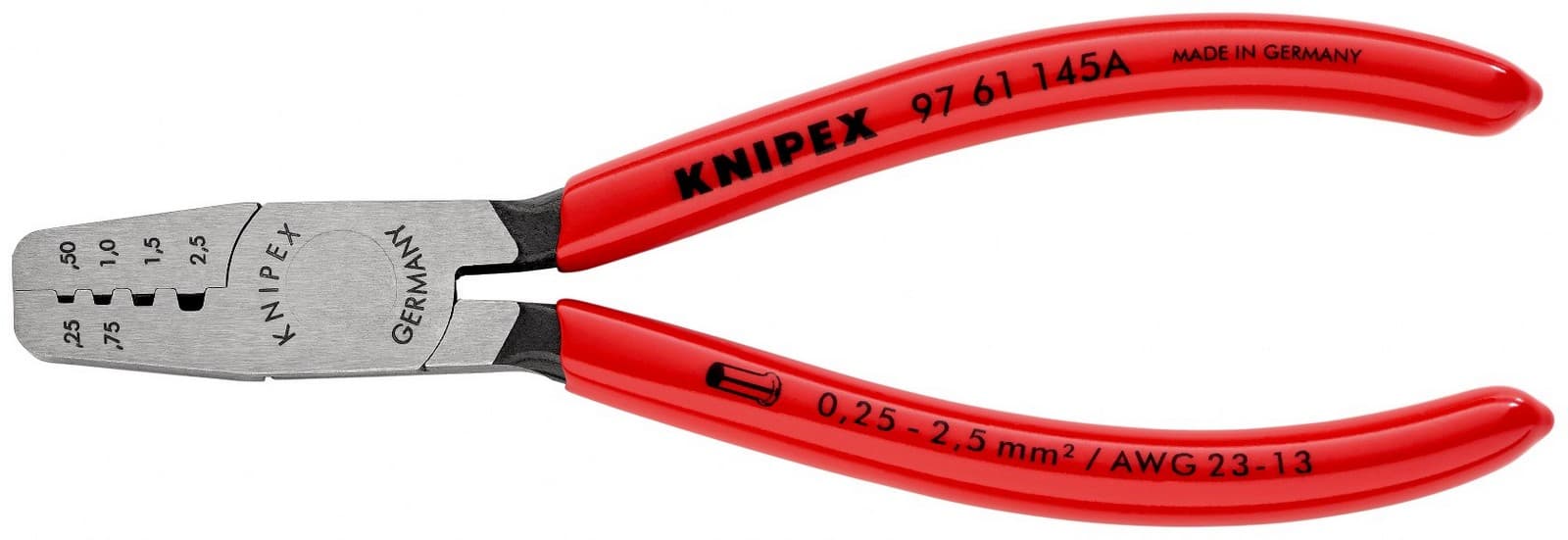 Knipex 97 61 145 A SB klešta za stezanje završnih čaura 145 mm  - slika 3