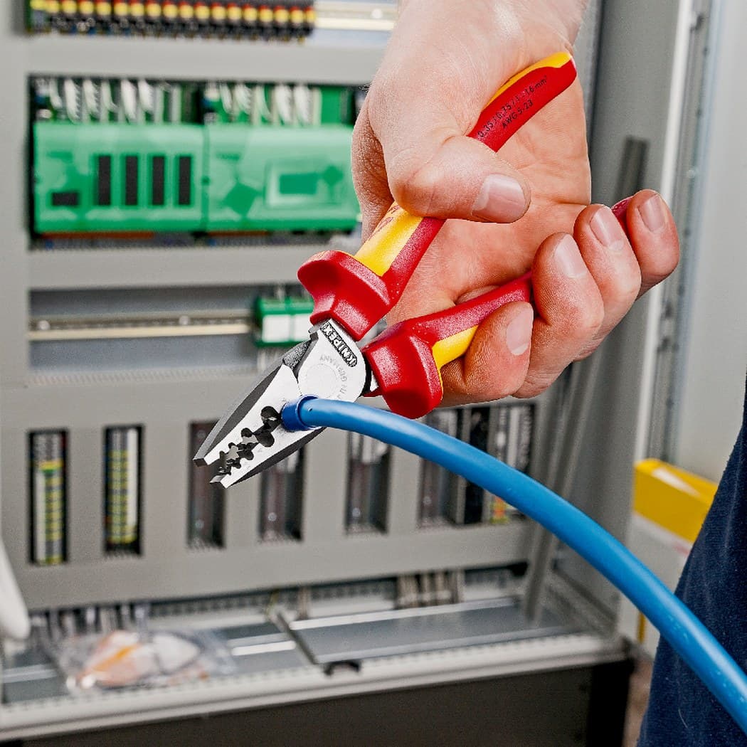 Knipex klešta za krimpovanje hilzni (kablovskih završetaka) 1000V VDE 180mm 97 78 180 - slika 4