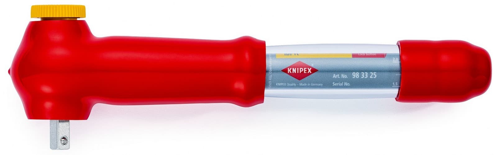 Knipex moment ključ 3/8 5-25Nm izolovan 1000V VDE 98 33 25 - slika 2