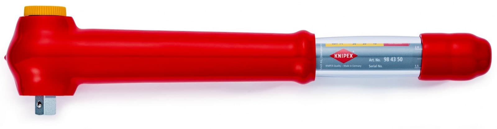 Knipex moment ključ 1/2 5-50Nm izolovan 1000V VDE 98 43 50 - slika 2