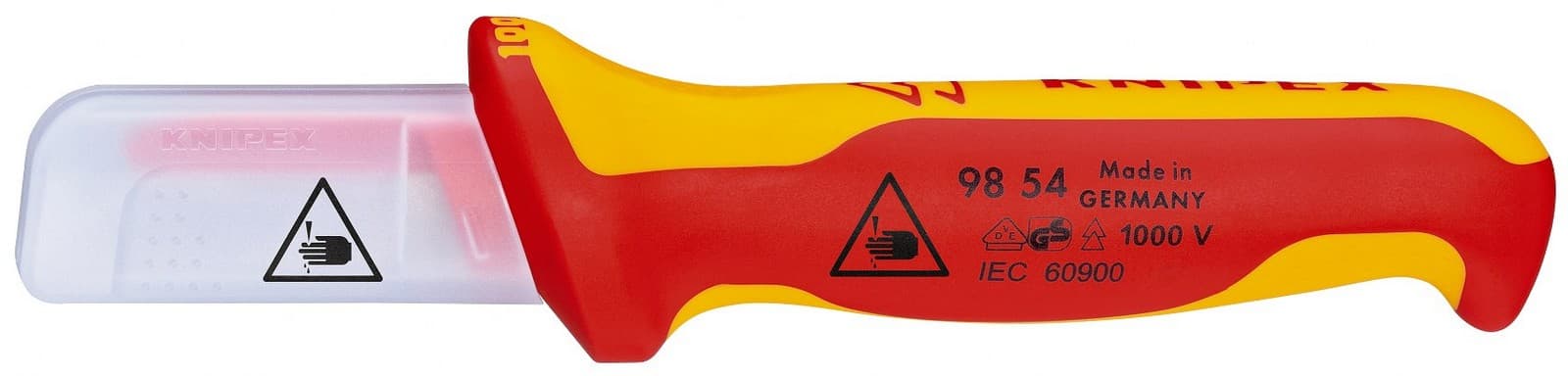 Knipex nož za električare 1000V VDE ravni pokriven 190mm 98 54 - slika 2