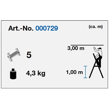 Krause Corda kućne merdevine 5 gazišta 000729 - slika 8