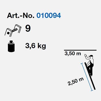 Krause Corda prislone merdevine 9 gazišta 010094 - slika 6