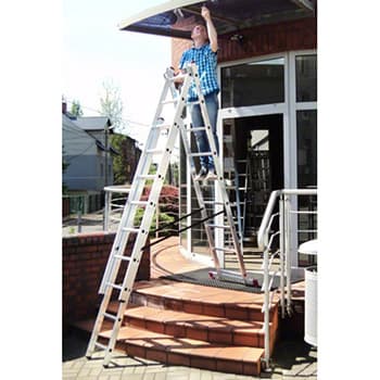 Krause Corda mnogonamenske merdevine 3x9 gazišta kontra nastavak 033390 - slika 6