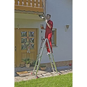 Krause Corda zglobne univerzalne merdevine 4x3 gazišta sa platformom 085214 - slika 9