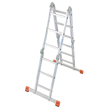 Krause Monto univerzalne zglobne merdevine Multimatic 4x3 gazišta sa platformom 120687 - slika 2