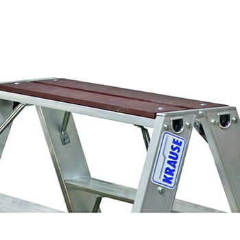 Krause Stabilo obostrane merdevine sa drvenom platformom 2x4 gazišta 123862 - slika 2