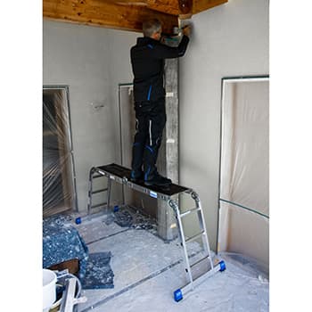 Krause Stabilo univerzalne zglobne merdevine 4x3 gazišta sa platformom 123909 - slika 7