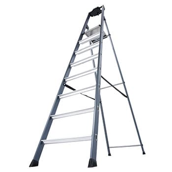 Krause Monto kućne merdevine eloksirane SePro 8 gazišta 124227 - slika 8