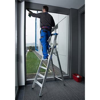 Krause Stabilo stepenaste merdevine plave 5 gazišta 124524 - slika 3