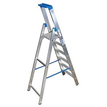 Krause Stabilo stepenaste merdevine plave 6 gazišta 124531 - slika 2