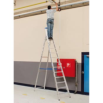 Krause Stabilo stepenaste merdevine plave 12 gazišta 124579 - slika 5