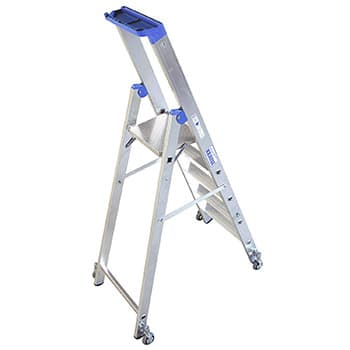 Krause Stabilo kotrljajuće stepenaste merdevine plave 5 gazišta 124623 - slika 6