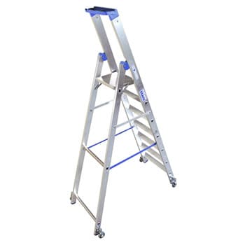 Krause Stabilo kotrljajuće stepenaste merdevine plave 7 gazišta 124647 - slika 6