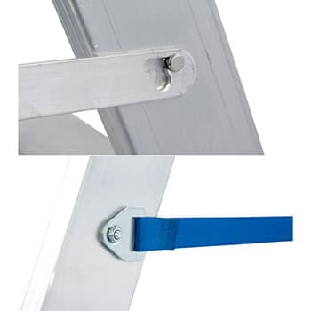 Krause Stabilo kotrljajuće obostrane merdevine 2x12 gazišta 124883 - slika 4