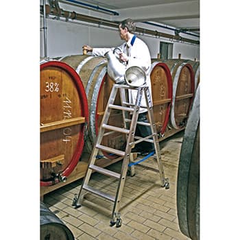 Krause Stabilo kotrljajuće obostrane merdevine 2x6 gazišta 124845 - slika 9