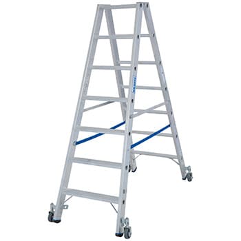 Krause Stabilo kotrljajuće obostrane merdevine 2x7 gazišta 124852 - slika 6