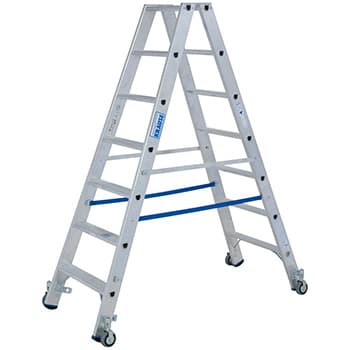 Krause Stabilo kotrljajuće obostrane merdevine 2x7 gazišta 124852 - slika 7