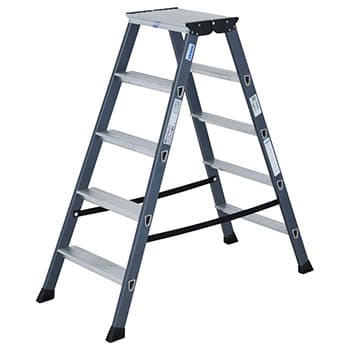 Krause Monto obostrane merdevine eloksirane SePro D 2x5 gazišta 125828 - slika 9