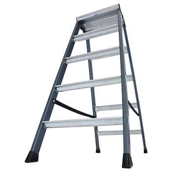 Krause Monto obostrane merdevine eloksirane SePro D 2x5 gazišta 125828 - slika 8