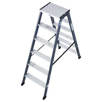 Krause Monto obostrane merdevine eloksirane SePro D 2x6 gazišta 125835 - slika 7