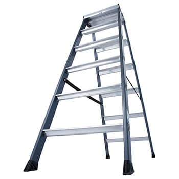 Krause Monto obostrane merdevine eloksirane SePro D 2x6 gazišta 125835 - slika 8