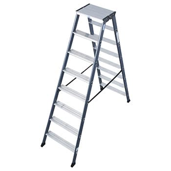 Krause Monto obostrane merdevine eloksirane SePro D 2x8 gazišta 125859 - slika 6