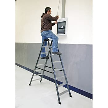 Krause Monto obostrane merdevine eloksirane SePro D 2x8 gazišta 125859 - slika 8