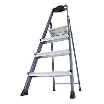 Krause Monto kućne merdevine eloksirane Securo 4 gazišta 126429 - slika 3