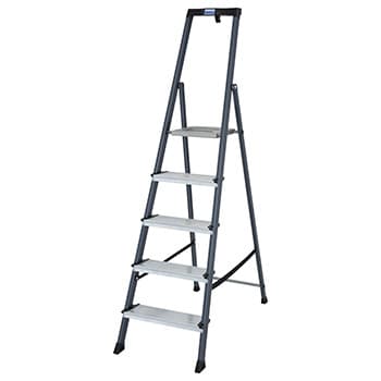 Krause Monto kućne merdevine eloksirane Securo 5 gazišta 126436 - slika 9