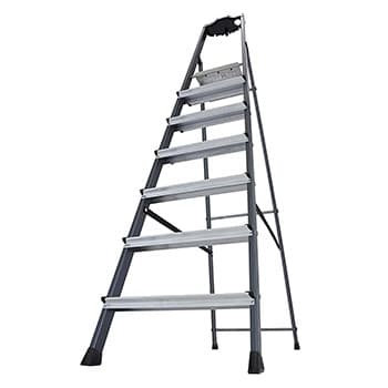 Krause Monto kućne merdevine eloksirane Securo 7 gazišta 126450 - slika 7