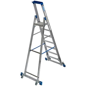 Krause Stabilo kotrljajuće stepenaste merdevine sa osloncem 7 gazišta 127310 - slika 5