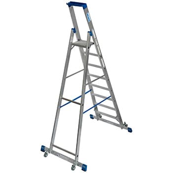 Krause Stabilo kotrljajuće stepenaste merdevine sa osloncem 8 gazišta 127327 - slika 6