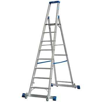 Krause Stabilo kotrljajuće stepenaste merdevine sa osloncem 8 gazišta 127327 - slika 7