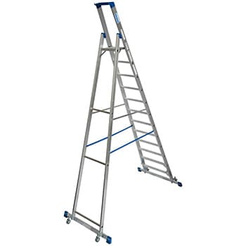 Krause Stabilo kotrljajuće stepenaste merdevine sa osloncem 12 gazišta 127365 - slika 6