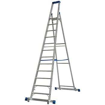 Krause Stabilo kotrljajuće stepenaste merdevine sa osloncem 12 gazišta 127365 - slika 7