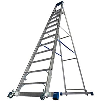 Krause Stabilo kotrljajuće stepenaste merdevine sa osloncem 12 gazišta 127365 - slika 8