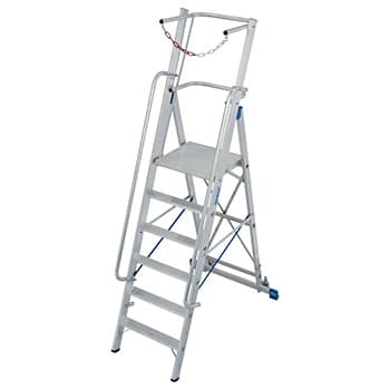 Krause Stabilo stojeće merdevine sa velikom platformom i lancem 6 gazišta 127501 - slika 6