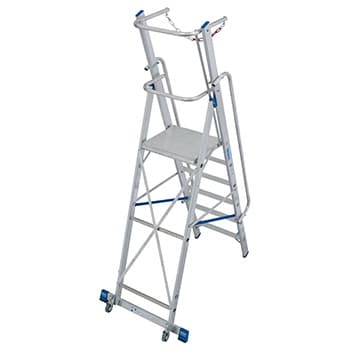 Krause Stabilo stojeće merdevine sa velikom platformom i lancem 6 gazišta 127501 - slika 7