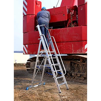 Krause Stabilo stojeće merdevine sa velikom platformom i lancem 6 gazišta 127501 - slika 8