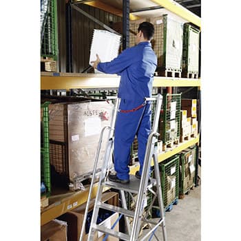 Krause Stabilo stojeće merdevine sa velikom platformom i lancem 7 gazišta 127518 - slika 9