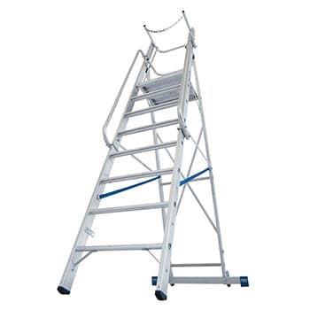 Krause Stabilo stojeće merdevine sa velikom platformom i lancem 8 gazišta 127525 - slika 9