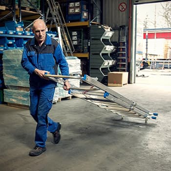 Krause Stabilo teleskopske merdevine sa platformom i lancem 6-8 gazišta 127624 - slika 9