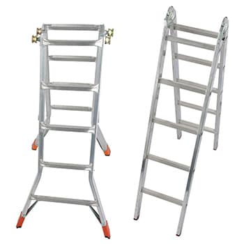 Krause Monto teleskopske zglobne merdevine Telematic 4x5 gazišta 129963 - slika 6